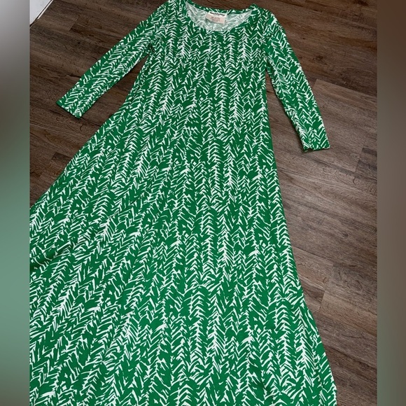 VTG 1970’s DVF • Diane Von Furstenberg • Long Sleeve Maxi T-Shirt Dress - Picture 4 of 15